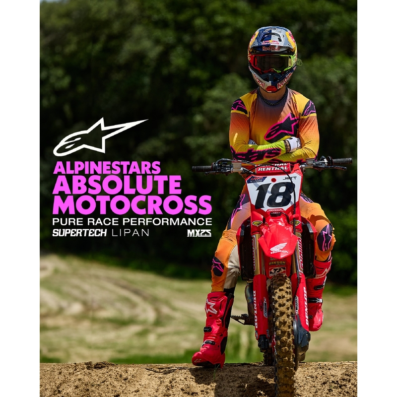 Alpinestars Supertech Lipan Παντελόνι Motocross κίτρινο και ροζ