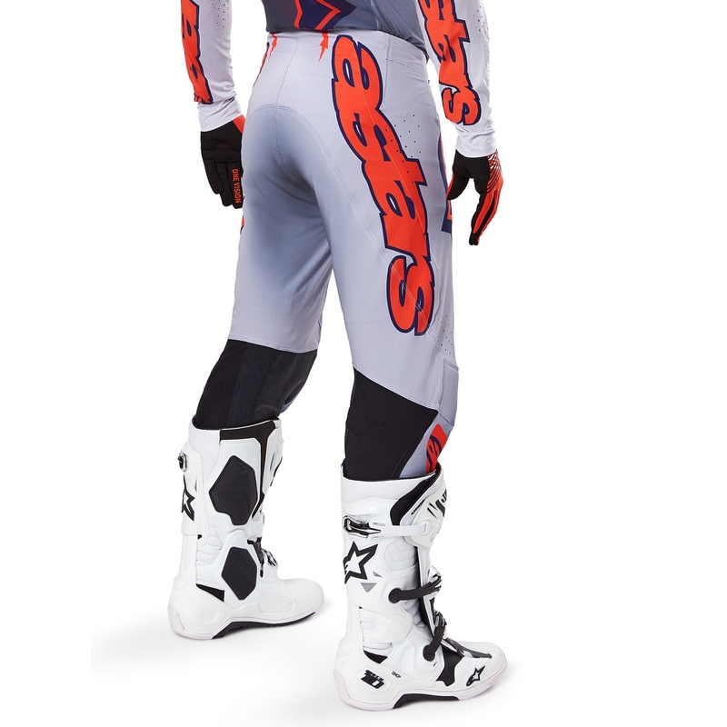 Alpinestars Supertech Lipan παντελόνι motocross γκρι-φλούο πορτοκαλί