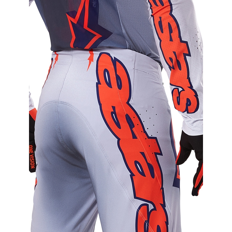 Alpinestars Supertech Lipan παντελόνι motocross γκρι-φλούο πορτοκαλί