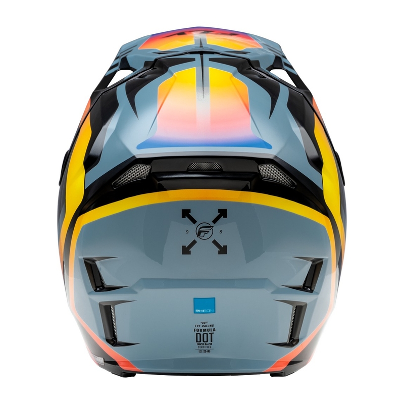 Κράνος Motocross FLY Racing Formula CP black-grey-rainbow