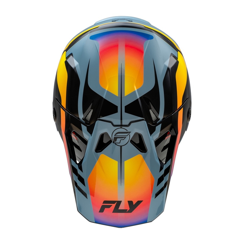 Κράνος Motocross FLY Racing Formula CP black-grey-rainbow