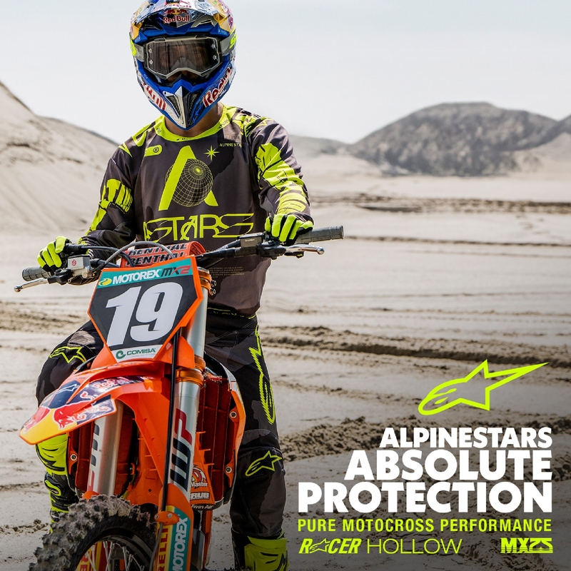 Alpinestars Racer Hollow Παντελόνι Motocross σκούρο καμουφλάζ-φλούο κίτρινο