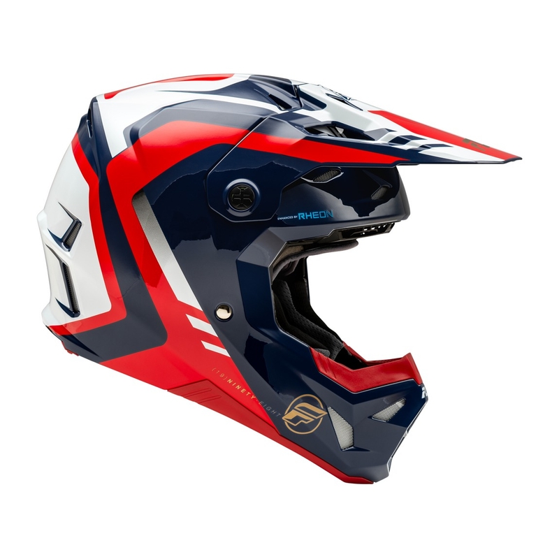 Κράνος Motocross FLY Racing Formula CP κόκκινο-λευκό-μπλε