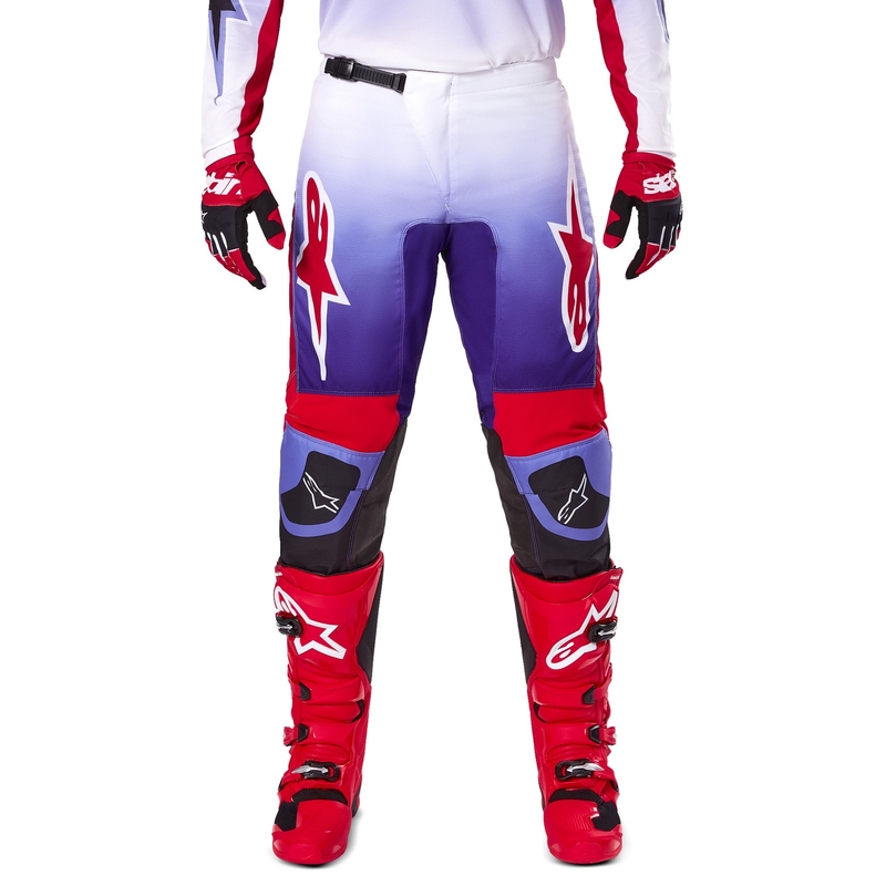 Alpinestars Fluid Wurx παντελόνι motocross μοβ-κόκκινο