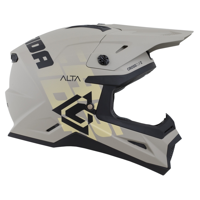 Cassida Cross Cup 2 Alta κράνος motocross matt sand-grey
