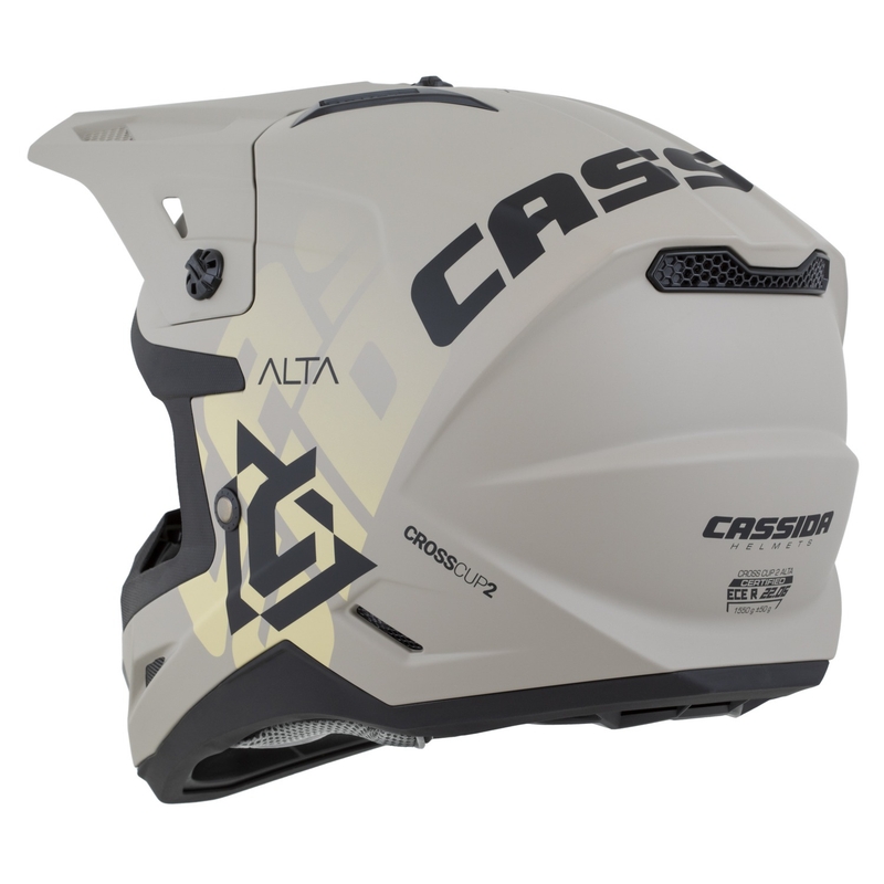 Cassida Cross Cup 2 Alta κράνος motocross matt sand-grey