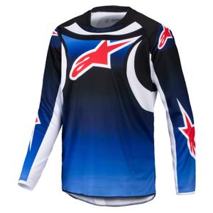 Παιδική φανέλα motocross Alpinestars Racer Wurx μπλε-μαύρο