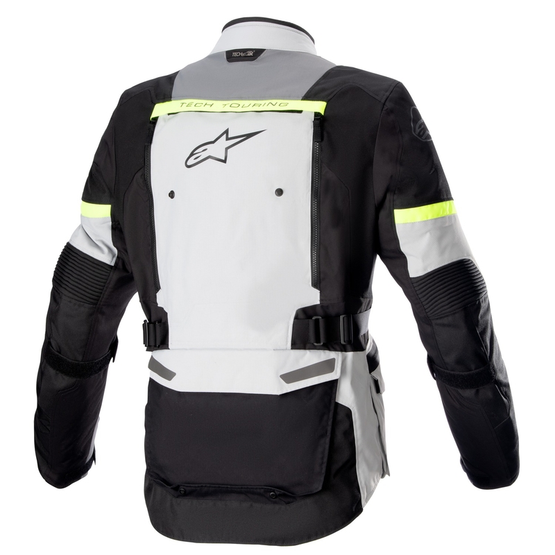 Μπουφάν μοτοσικλέτας Alpinestars Bogota PRO Drystar γκρι-μαύρο-φλουορ κίτρινο
