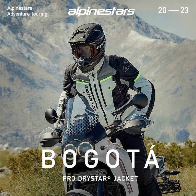 Μπουφάν μοτοσικλέτας Alpinestars Bogota PRO Drystar γκρι-μαύρο-φλουορ κίτρινο