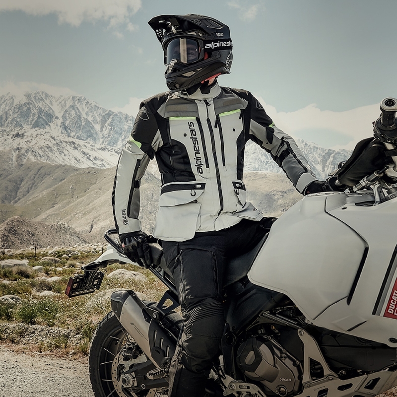 Μπουφάν μοτοσικλέτας Alpinestars Bogota PRO Drystar γκρι-μαύρο-φλουορ κίτρινο