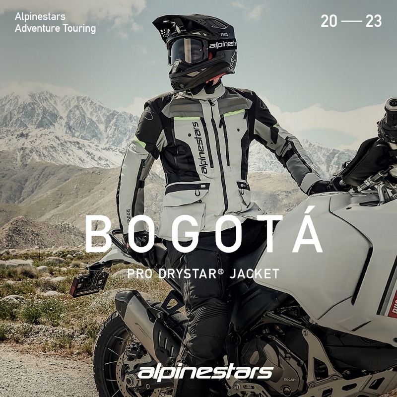 Μπουφάν μοτοσικλέτας Alpinestars Bogota PRO Drystar γκρι-μαύρο-φλουορ κίτρινο