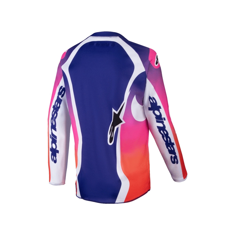 Παιδική φανέλα motocross Alpinestars Racer Wurx πολύχρωμη-λευκή