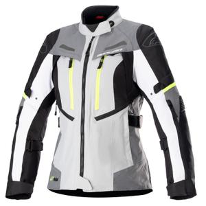 Alpinestars Γυναικείο μπουφάν μοτοσικλέτας Stella Bogota PRO Drystar 2025 Γκρι-Μαύρο-Κίτρινο-Φλούο