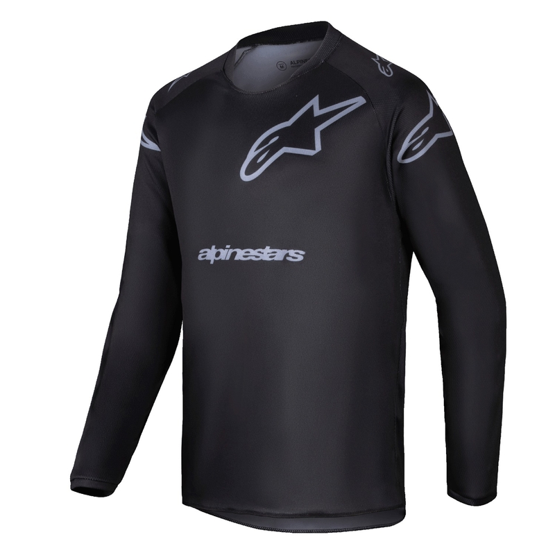 Alpinestars Racer Graphite Παιδικό Motocross Jersey Μαύρο