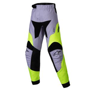 Alpinestars Racer Veil Παιδικό παντελόνι motocross γκρι-κίτρινο φλούο