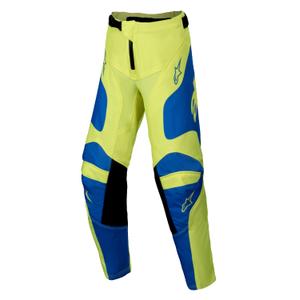 Alpinestars Racer Veil fluo κίτρινο-μπλε παιδικό παντελόνι motocross