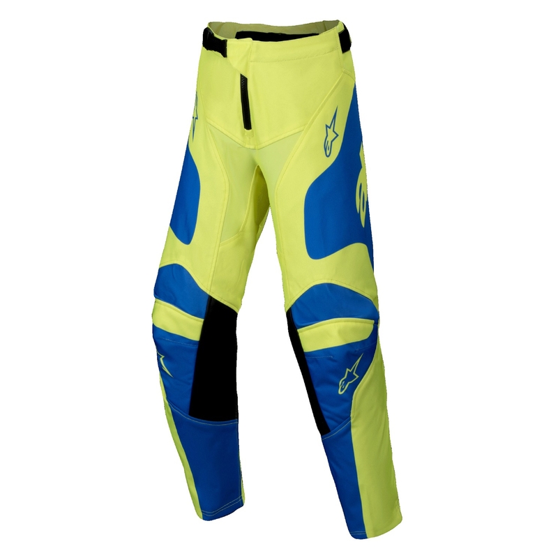 Alpinestars Racer Veil fluo κίτρινο-μπλε παιδικό παντελόνι motocross