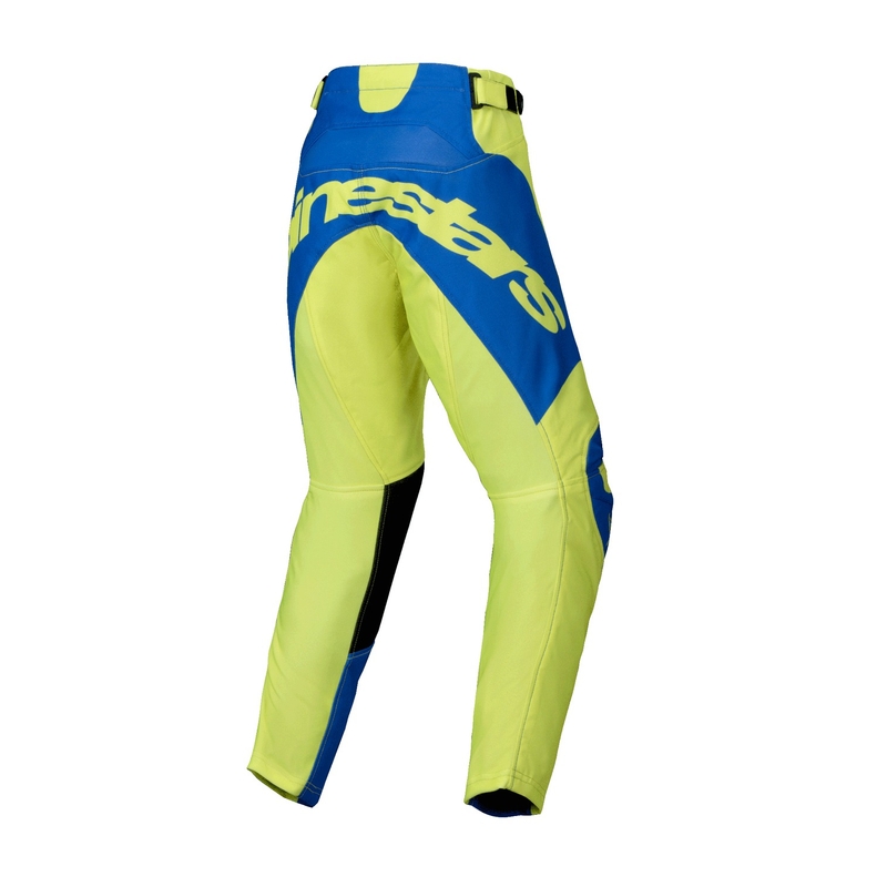 Alpinestars Racer Veil fluo κίτρινο-μπλε παιδικό παντελόνι motocross