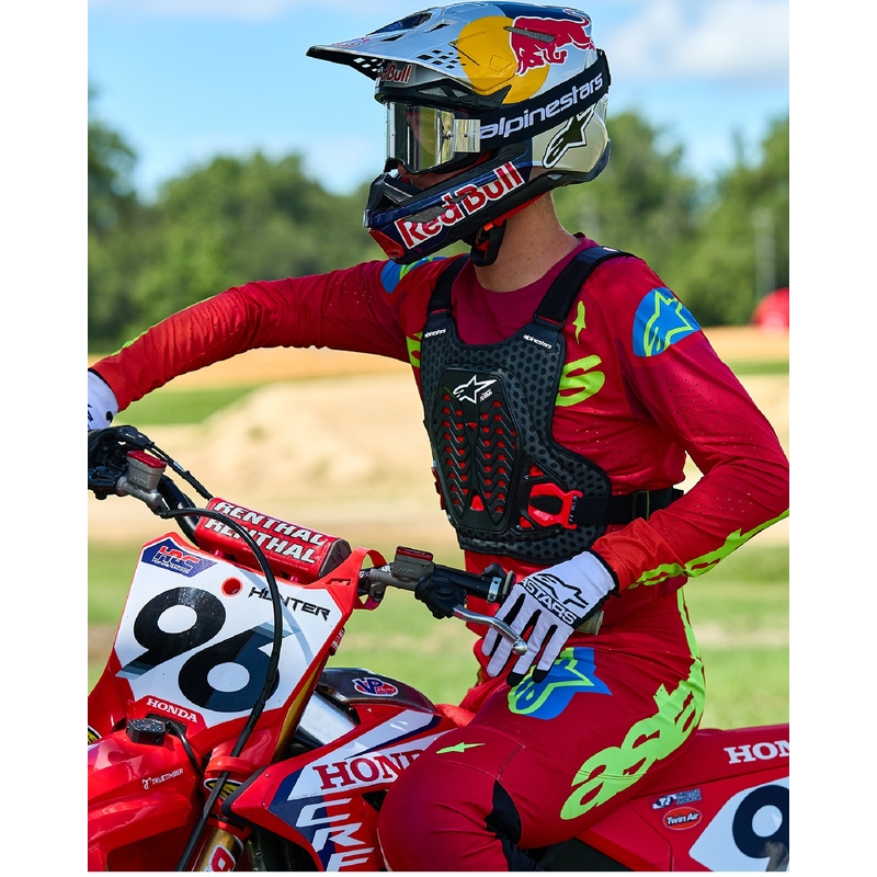 Alpinestars A-5 Plasma προστατευτικό στήθους μαύρο-κόκκινο-άσπρο
