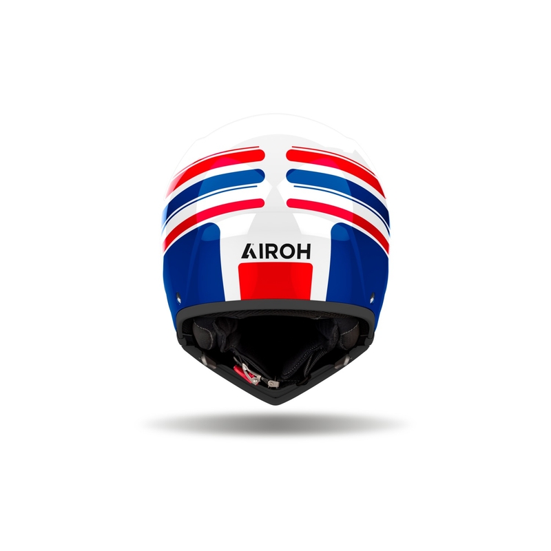 Αρθρωτό κράνος μοτοσικλέτας Airoh J110 Eon γυαλιστερό λευκό-μπλε-κόκκινο