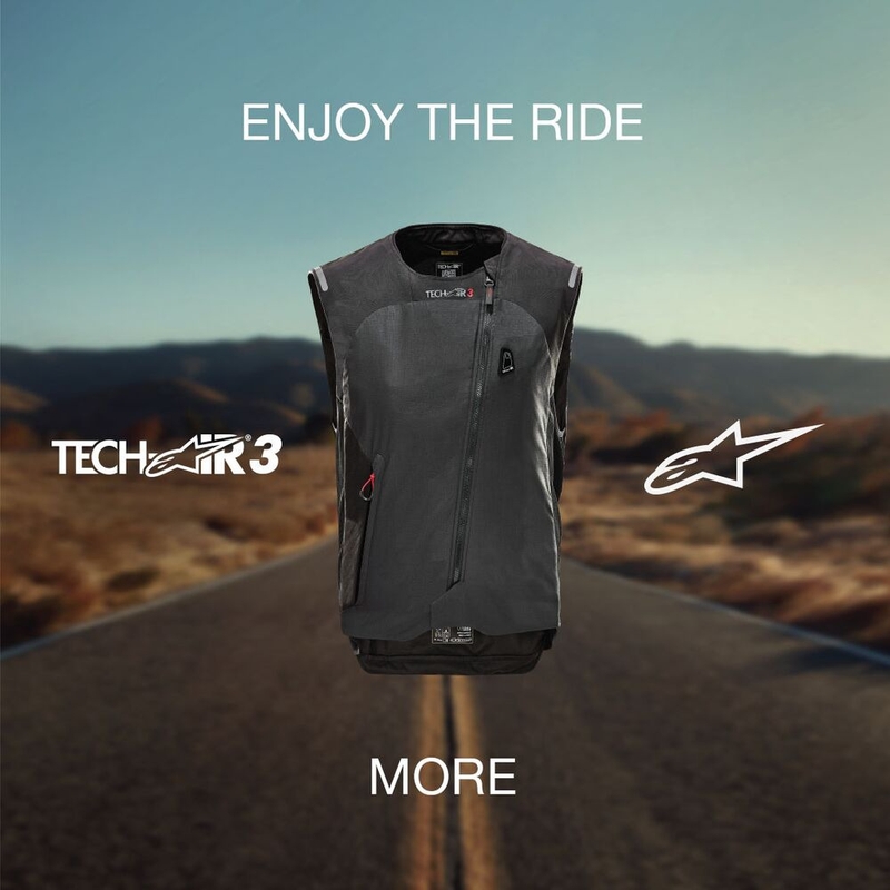 Alpinestars Stella TECH-AIR®3 system γυναικείο γιλέκο με αερόσακο μαύρο-σκούρο γκρι