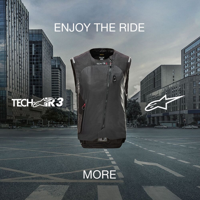Alpinestars Stella TECH-AIR®3 system γυναικείο γιλέκο με αερόσακο μαύρο-σκούρο γκρι