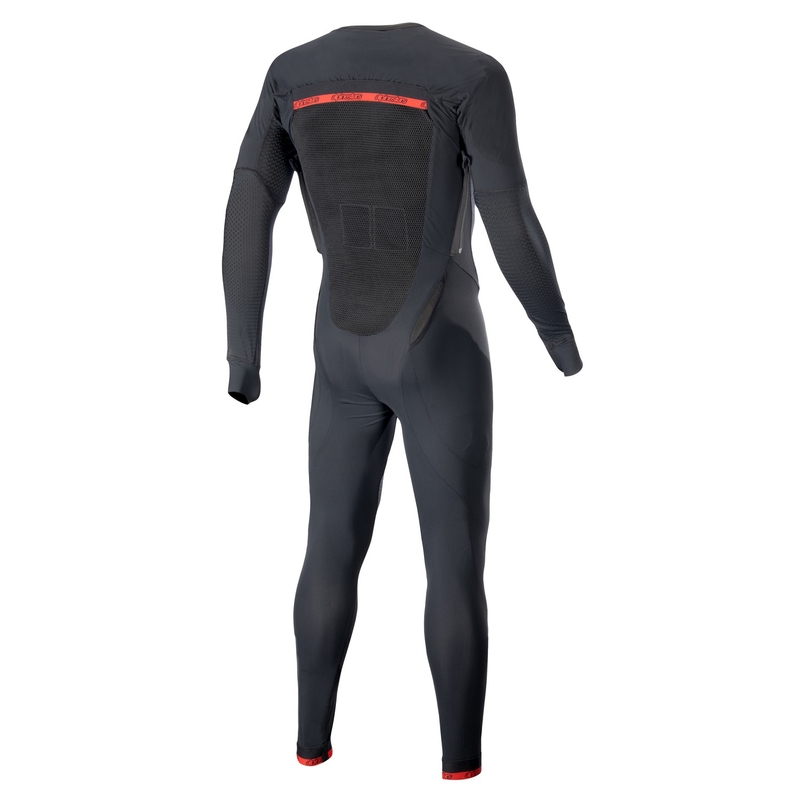 Εξωτερικό στρώμα του γιλέκου αερόσακου Alpinestars TECH-AIR®10 με μακριά πόδια μαύρο-κόκκινο-γκρι
