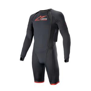 Εξωτερικό στρώμα του γιλέκου αερόσακου Alpinestars TECH-AIR®10 με κοντό πόδι μαύρο-κόκκινο-γκρι