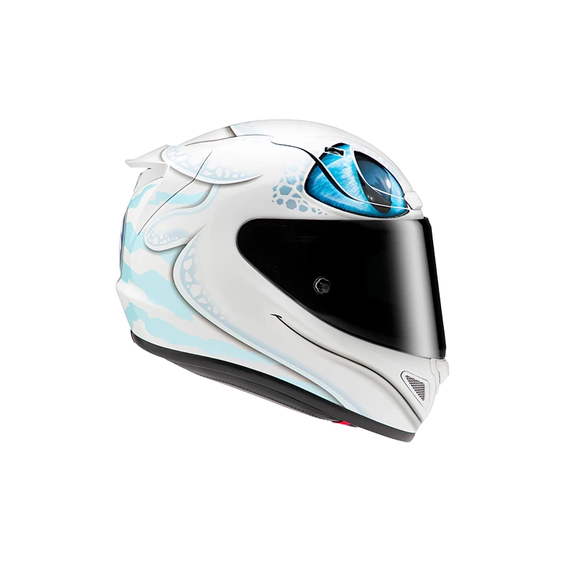 Ενσωματωμένο κράνος HJC RPHA 12 Light Fury Universal λευκό-μπλε προσφορά