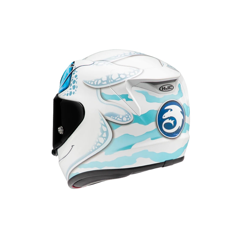 Ενσωματωμένο κράνος HJC RPHA 12 Light Fury Universal λευκό-μπλε προσφορά