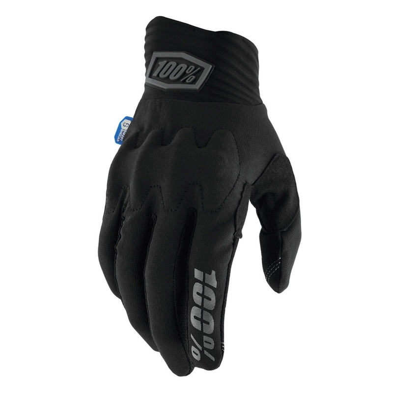 Γάντια Motocross 100% Cognito Smart Shock μαύρο