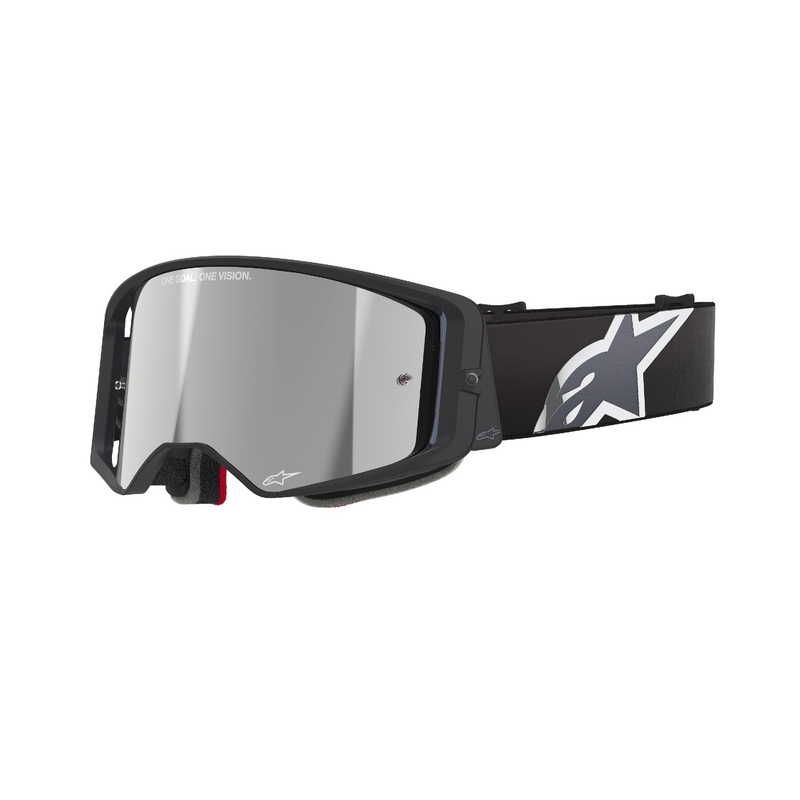 Alpinestars Supertech Corp Γυαλιά Motocross μαύρα και γκρι με ασημί φακό