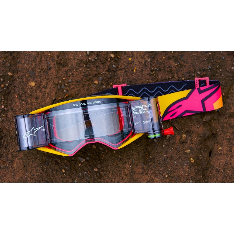 Alpinestars Supertech Corp μαύρα και γκρι γυαλιά motocross με διαφανή φακό