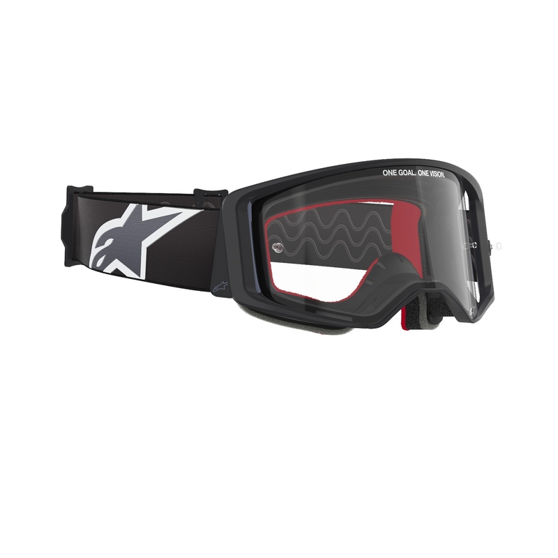 Alpinestars Supertech Corp μαύρα και γκρι γυαλιά motocross με διαφανή φακό