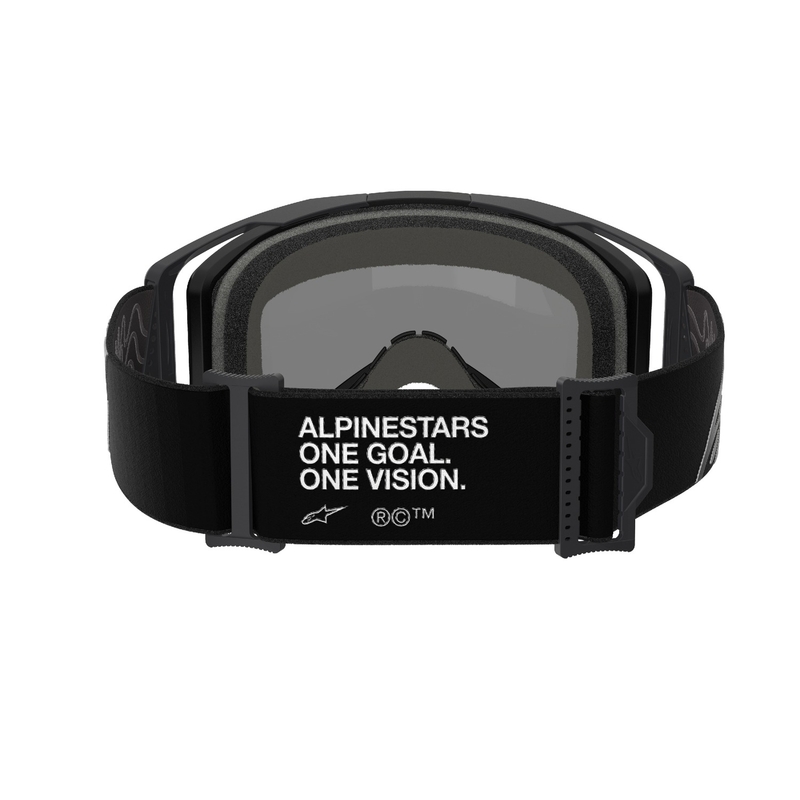 Alpinestars Vision 8 Corp γυαλιά motocross μαύρα με κόκκινο φακό καθρέφτη