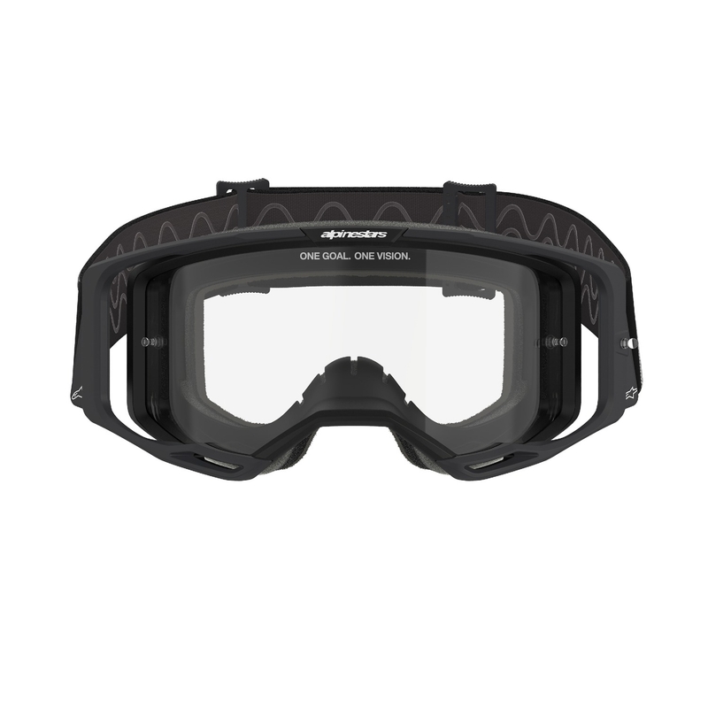 Alpinestars Vision 8 Corp γυαλιά motocross μαύρα με διαφανή φακό