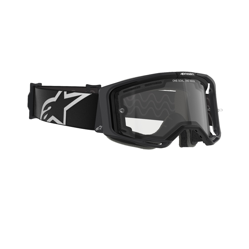 Alpinestars Vision 8 Corp γυαλιά motocross μαύρα με διπλό αντιθαμβωτικό διαφανή φακό