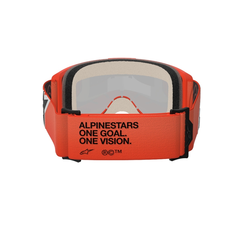 Alpinestars Vision 5 Corp Γυαλιά Motocross πορτοκαλί με κόκκινο φακό με καθρέφτη