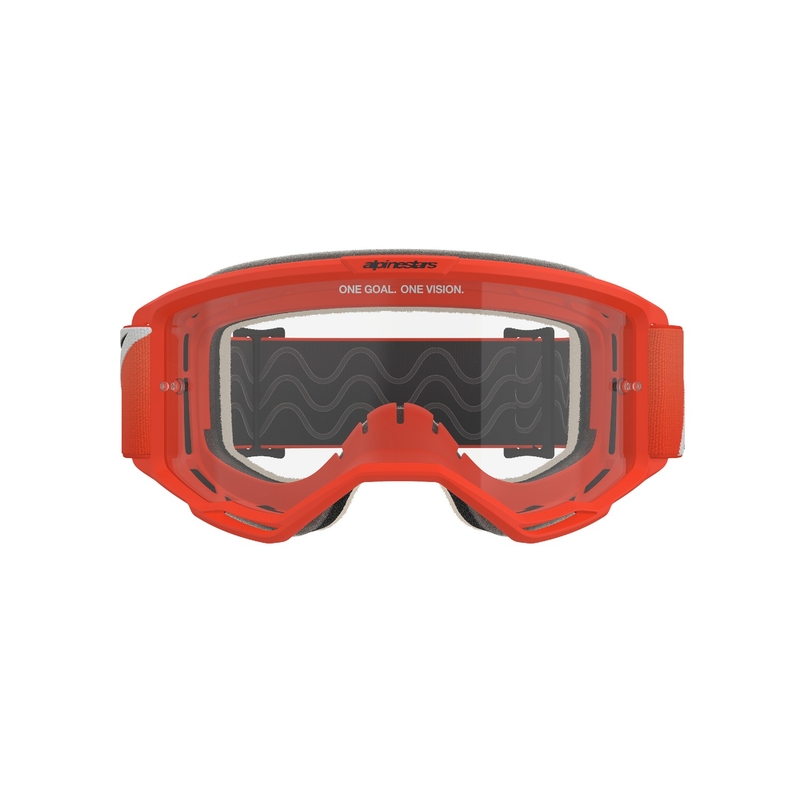 Alpinestars Vision 5 Corp γυαλιά motocross πορτοκαλί με διαφανή φακό