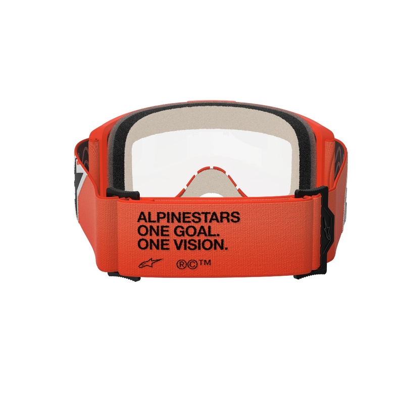 Alpinestars Vision 5 Corp γυαλιά motocross πορτοκαλί με διαφανή φακό