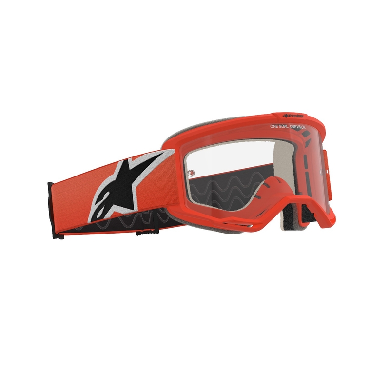 Alpinestars Vision 5 Corp γυαλιά motocross πορτοκαλί με διαφανή φακό