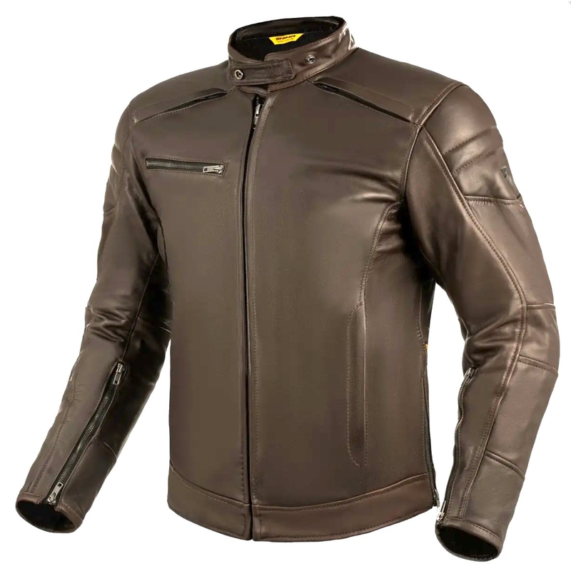 Δερμάτινο μπουφάν μοτοσικλέτας Shima Hunter+ 2.0 καφέ
