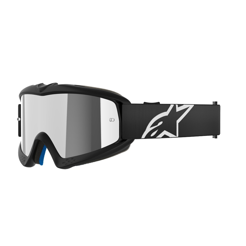 Alpinestars Vision Youth Corp παιδικά γυαλιά motocross μαύρα με ασημί φακό καθρέφτη