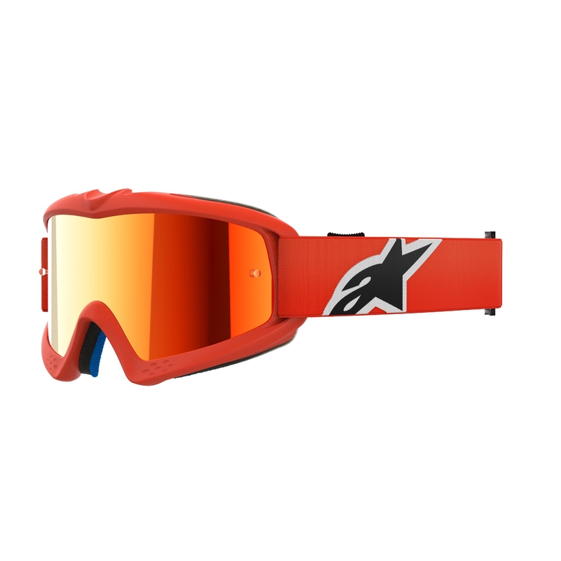Alpinestars Vision Youth Corp παιδικά γυαλιά motocross πορτοκαλί με κόκκινο φακό με καθρέφτη