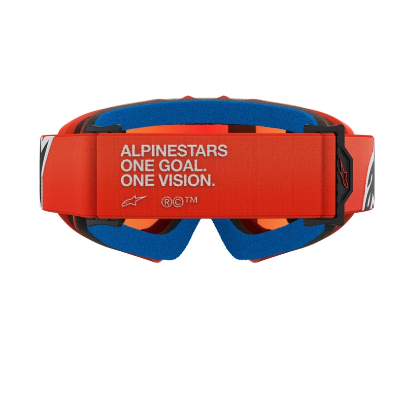 Alpinestars Vision Youth Corp παιδικά γυαλιά motocross πορτοκαλί με κόκκινο φακό με καθρέφτη