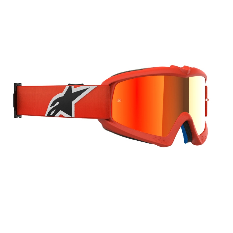 Alpinestars Vision Youth Corp παιδικά γυαλιά motocross πορτοκαλί με κόκκινο φακό με καθρέφτη