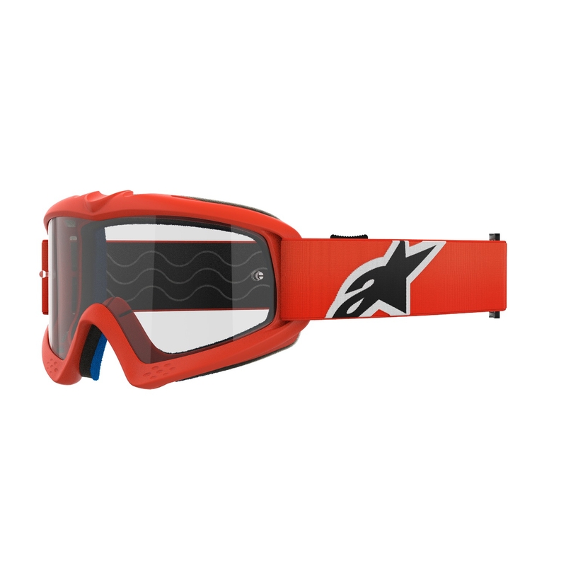 Alpinestars Vision Youth Corp παιδικά γυαλιά motocross πορτοκαλί με διαφανή φακό