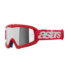 Alpinestars Vision Youth Blaze κόκκινο παιδικά γυαλιά motocross με ασημί φακό με καθρέφτη
