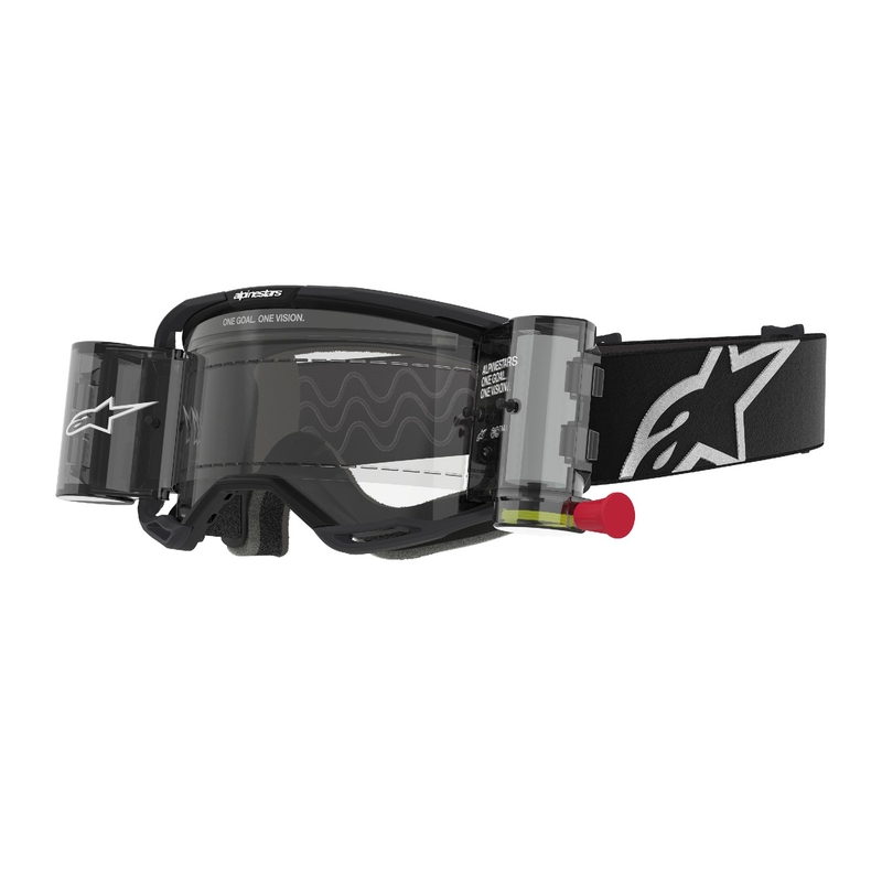 Alpinestars Vision 8 Corp ROLL-OFF Γυαλιά Motocross ευρείας όρασης μαύρα με διαφανή φακό