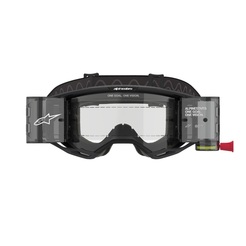 Alpinestars Vision 8 Corp ROLL-OFF Γυαλιά Motocross ευρείας όρασης μαύρα με διαφανή φακό